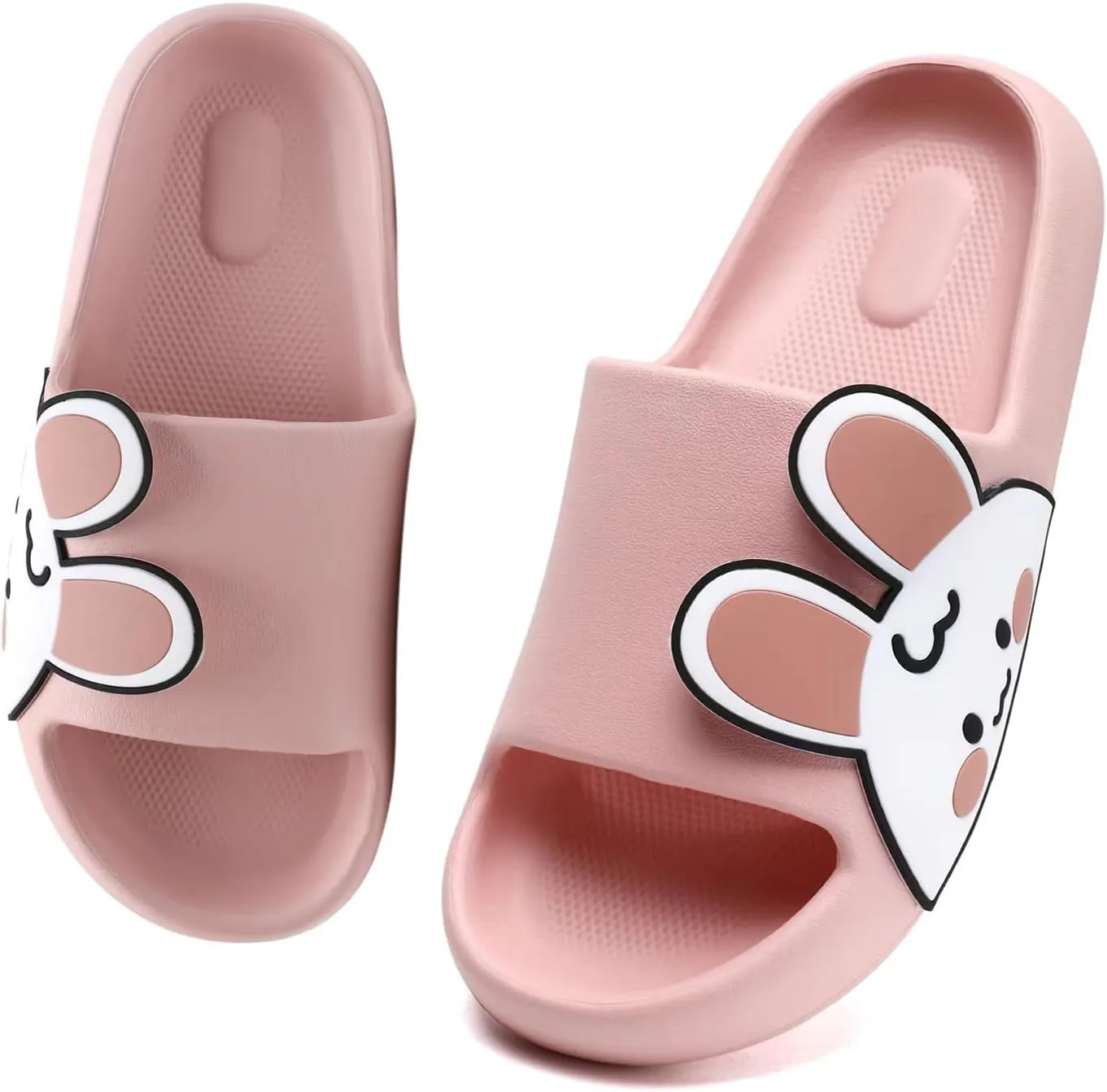 Sandals for Girls and Boys, Mens Slippers Sandals for Women, EVA Anti-Slip Indoor & Outdoor Kids Slippers Smile Face Open Toe Casual Shower Shoes