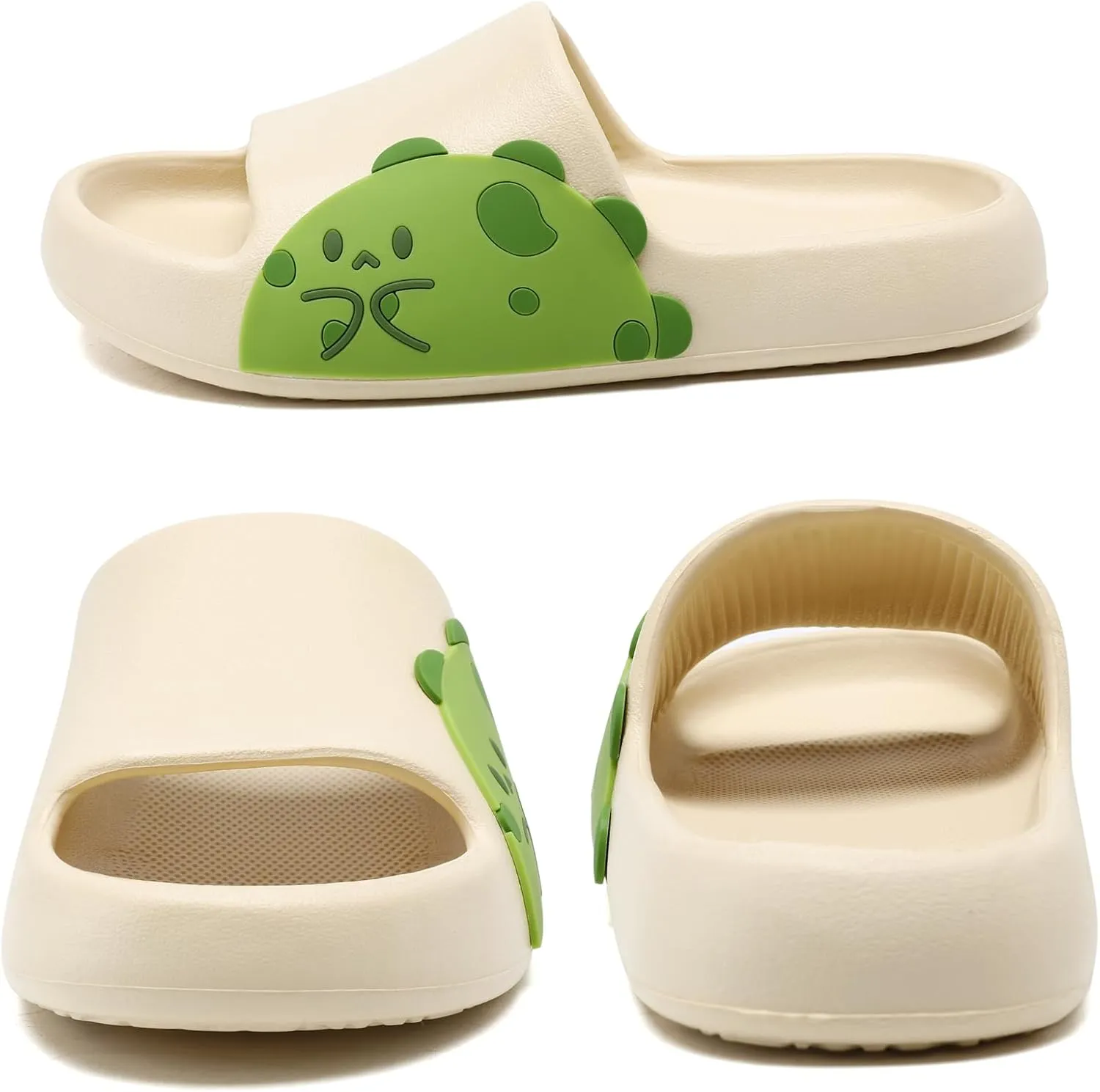 Sandals for Girls and Boys, Mens Slippers Sandals for Women, EVA Anti-Slip Indoor & Outdoor Kids Slippers Smile Face Open Toe Casual Shower Shoes