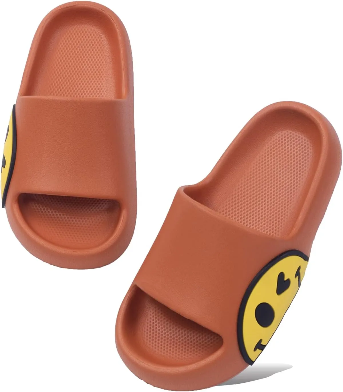 Sandals for Girls and Boys, Mens Slippers Sandals for Women, EVA Anti-Slip Indoor & Outdoor Kids Slippers Smile Face Open Toe Casual Shower Shoes