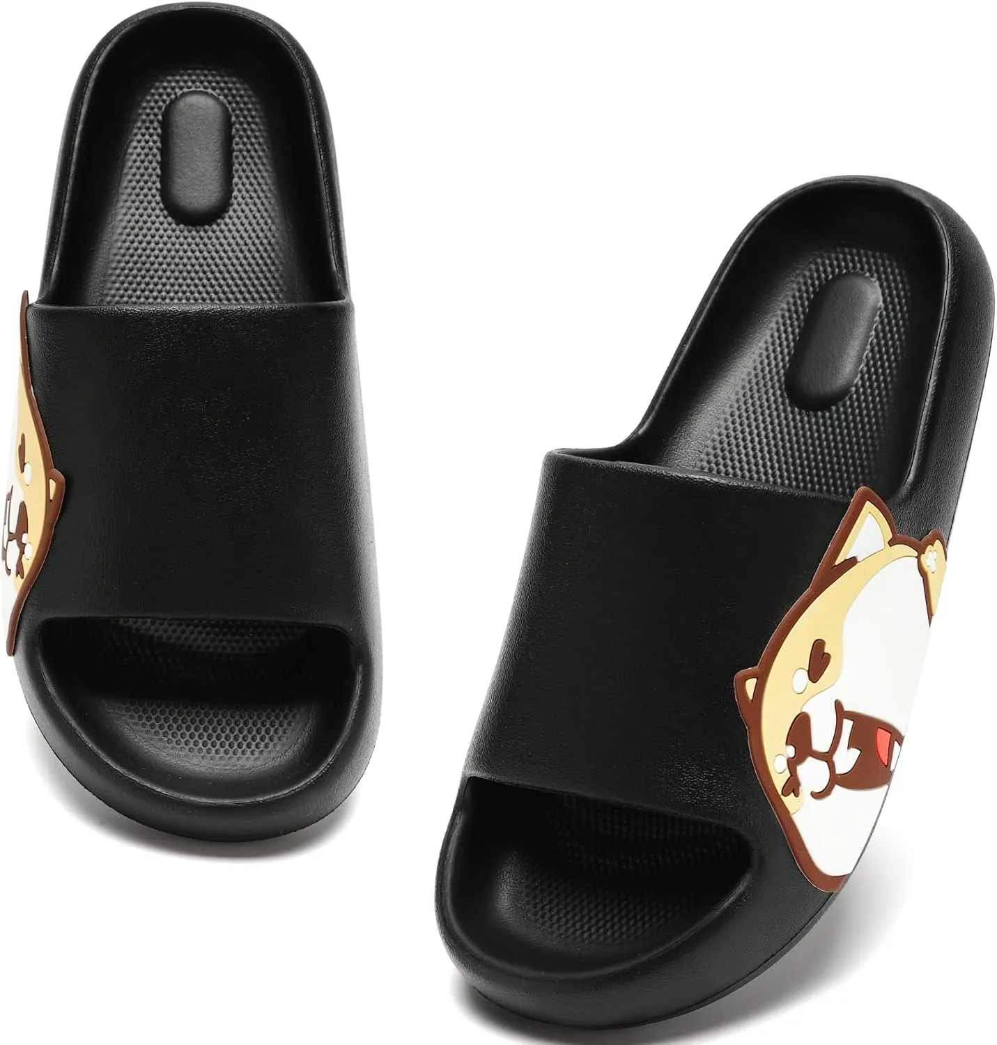 Sandals for Girls and Boys, Mens Slippers Sandals for Women, EVA Anti-Slip Indoor & Outdoor Kids Slippers Smile Face Open Toe Casual Shower Shoes