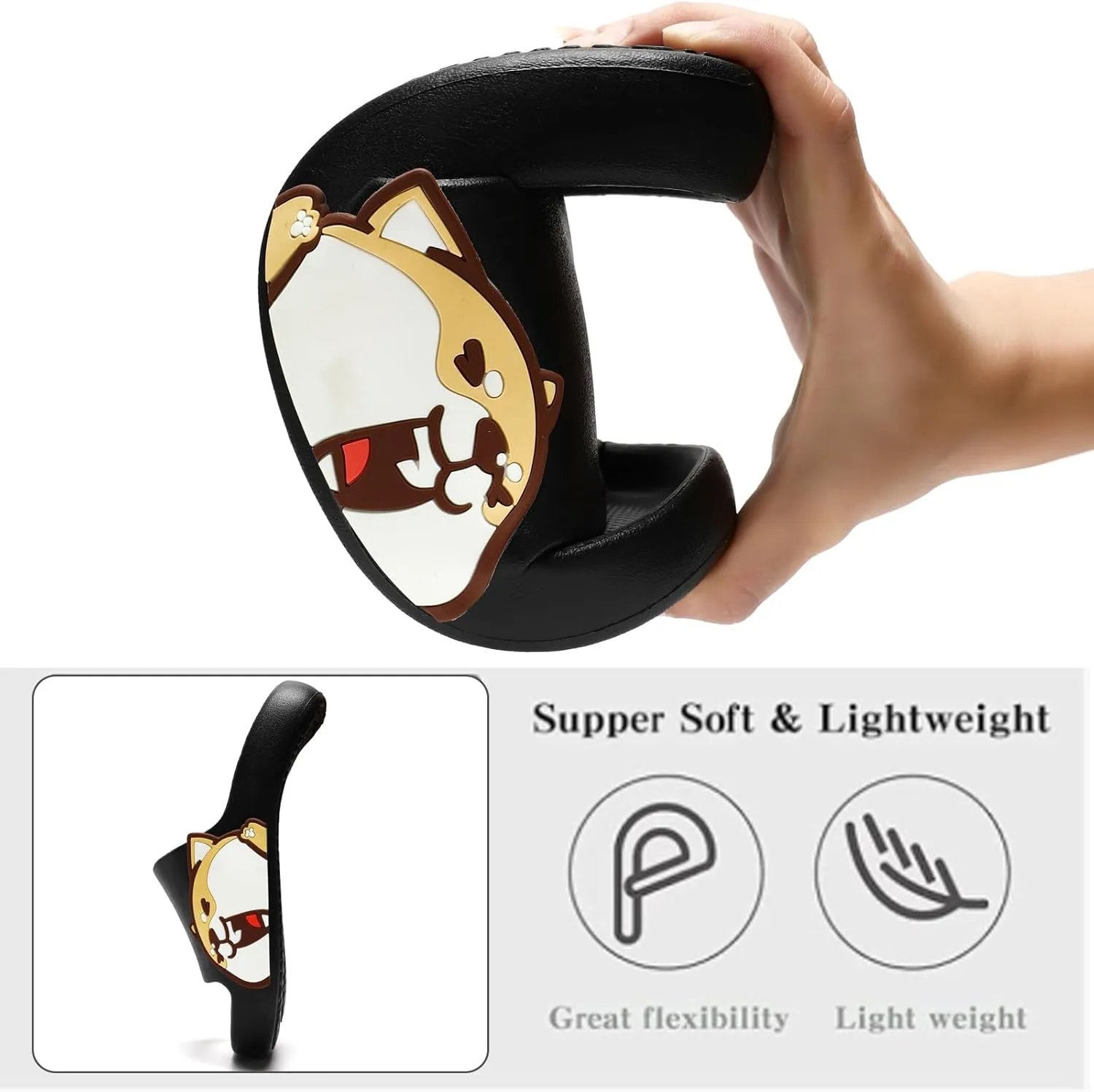 Sandals for Girls and Boys, Mens Slippers Sandals for Women, EVA Anti-Slip Indoor & Outdoor Kids Slippers Smile Face Open Toe Casual Shower Shoes