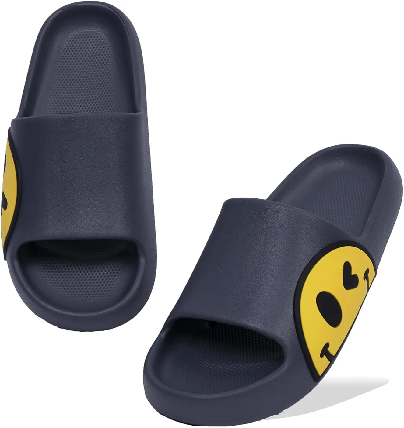 Sandals for Girls and Boys, Mens Slippers Sandals for Women, EVA Anti-Slip Indoor & Outdoor Kids Slippers Smile Face Open Toe Casual Shower Shoes
