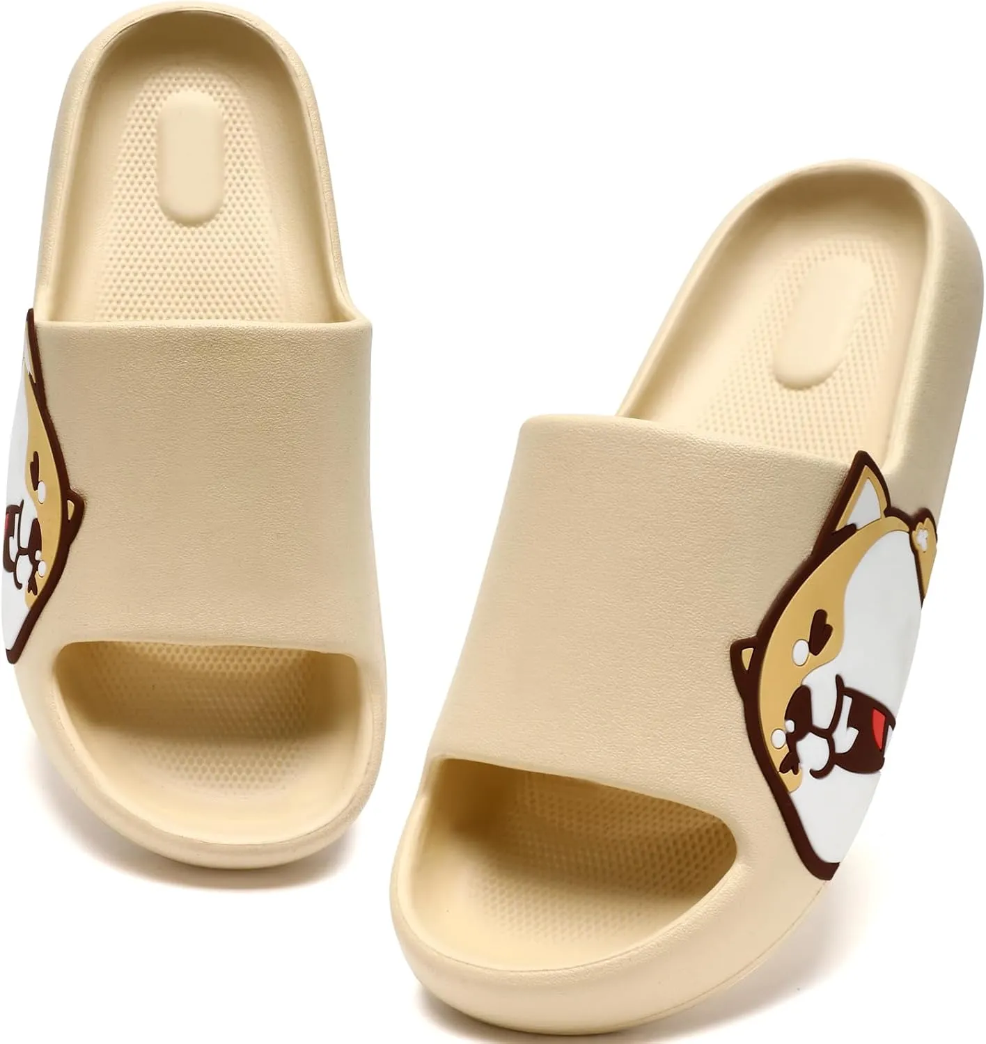Sandals for Girls and Boys, Mens Slippers Sandals for Women, EVA Anti-Slip Indoor & Outdoor Kids Slippers Smile Face Open Toe Casual Shower Shoes