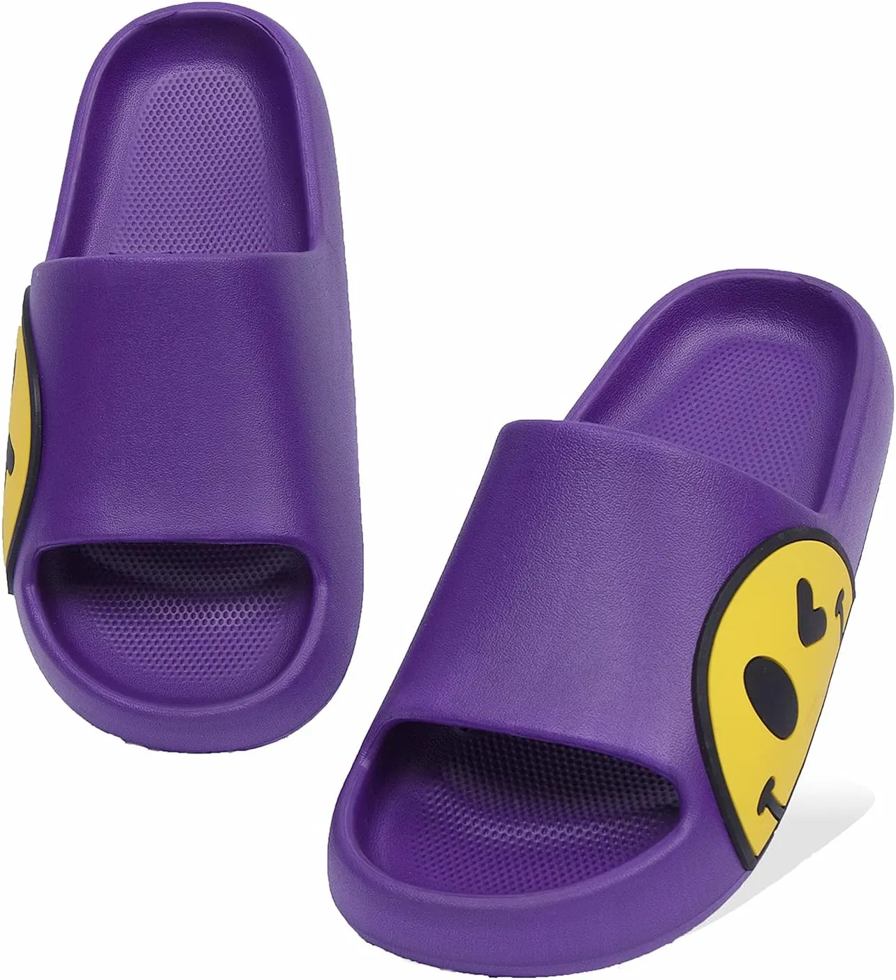 Sandals for Girls and Boys, Mens Slippers Sandals for Women, EVA Anti-Slip Indoor & Outdoor Kids Slippers Smile Face Open Toe Casual Shower Shoes