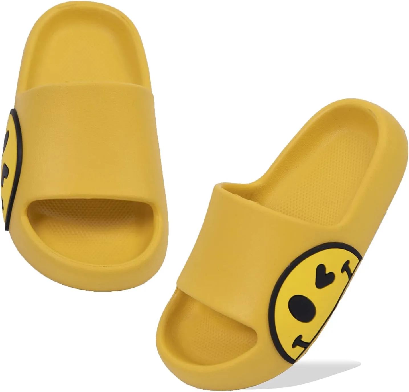 Sandals for Girls and Boys, Mens Slippers Sandals for Women, EVA Anti-Slip Indoor & Outdoor Kids Slippers Smile Face Open Toe Casual Shower Shoes