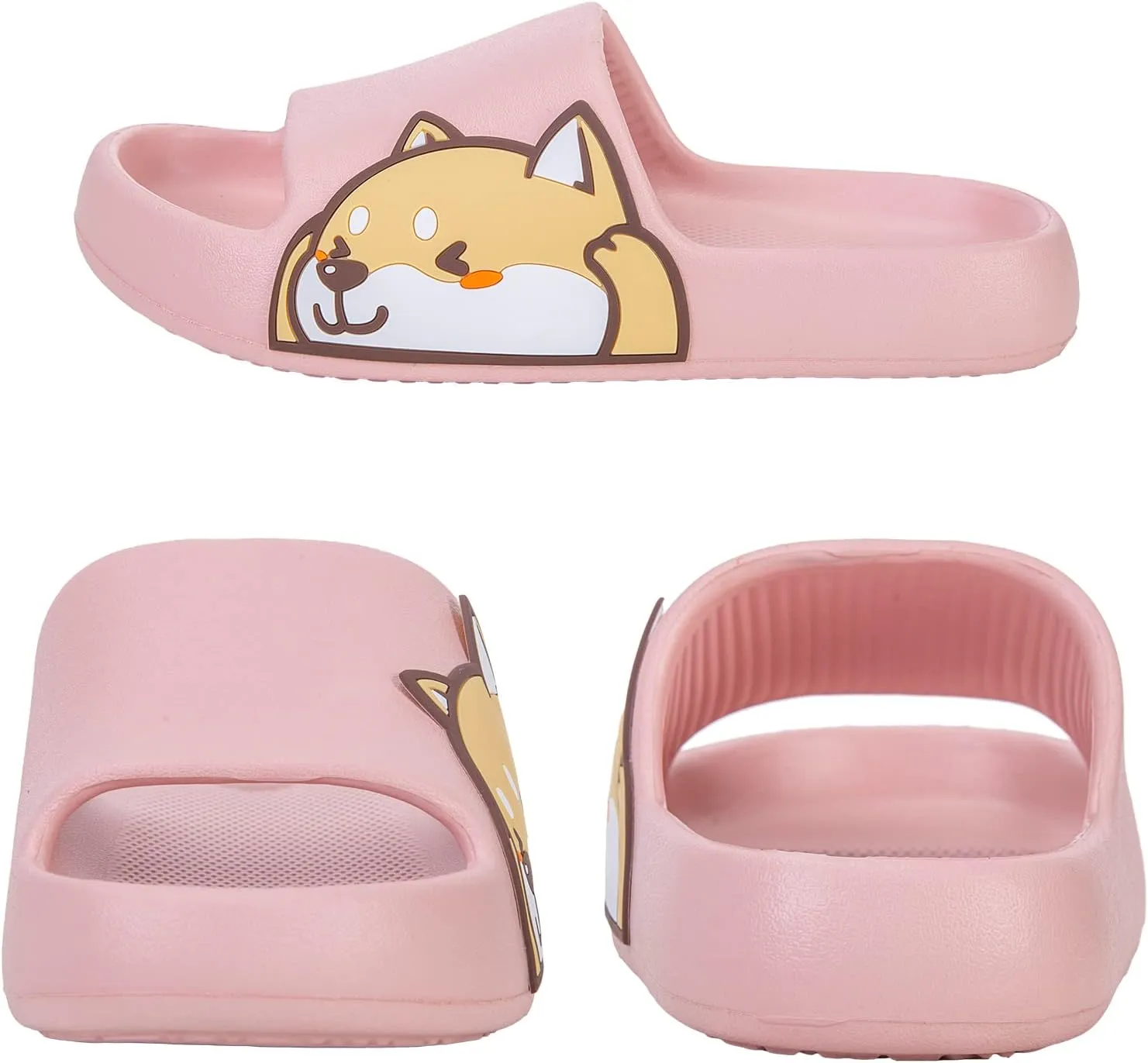 Sandals for Girls and Boys, Mens Slippers Sandals for Women, EVA Anti-Slip Indoor & Outdoor Kids Slippers Smile Face Open Toe Casual Shower Shoes