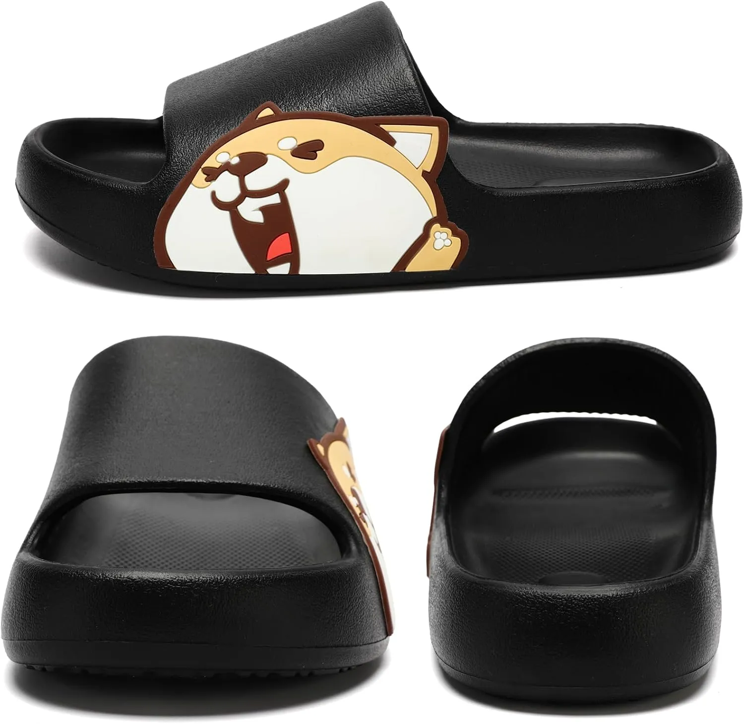 Sandals for Girls and Boys, Mens Slippers Sandals for Women, EVA Anti-Slip Indoor & Outdoor Kids Slippers Smile Face Open Toe Casual Shower Shoes