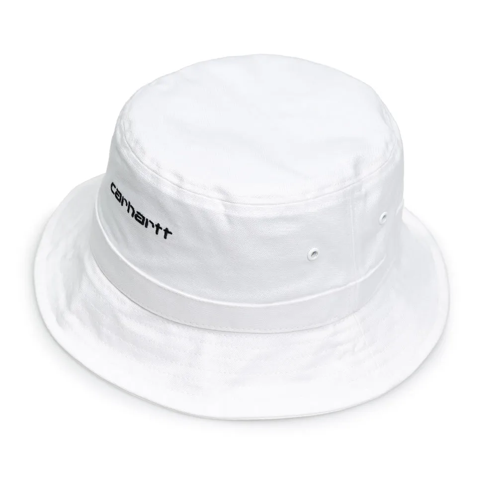 Script Bucket Hat | White