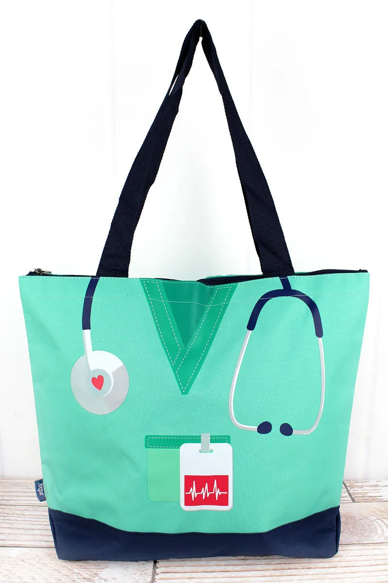 Scrub Life Mint Tote Bag