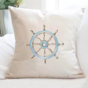 Ship Wheel - Square Canvas Pillow