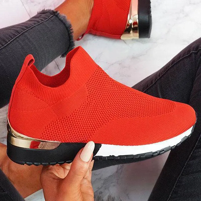 Shirem Elastic Slip-on Flat Shoes
