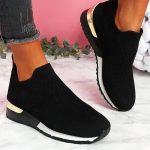 Shirem Elastic Slip-on Flat Shoes