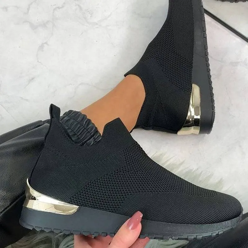 Shirem Elastic Slip-on Flat Shoes