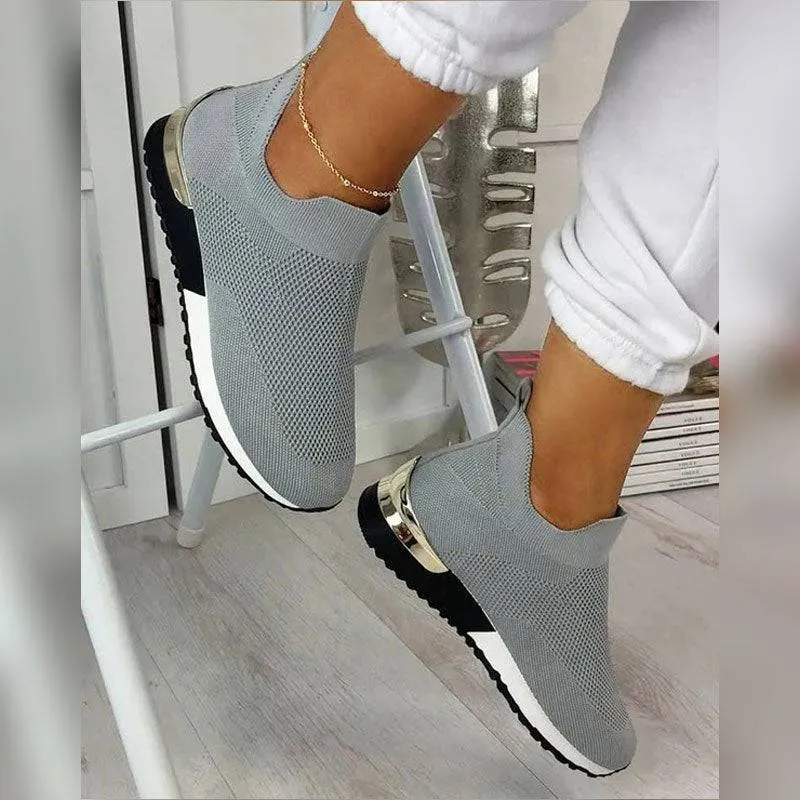 Shirem Elastic Slip-on Flat Shoes
