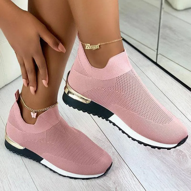 Shirem Elastic Slip-on Flat Shoes
