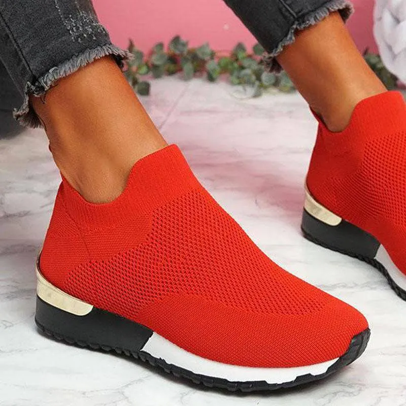 Shirem Elastic Slip-on Flat Shoes