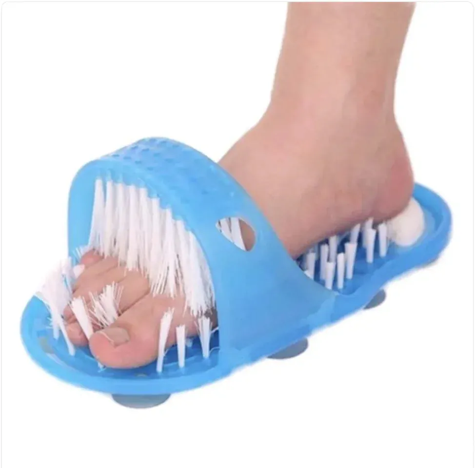 Shower Foot Scrubber Slippers