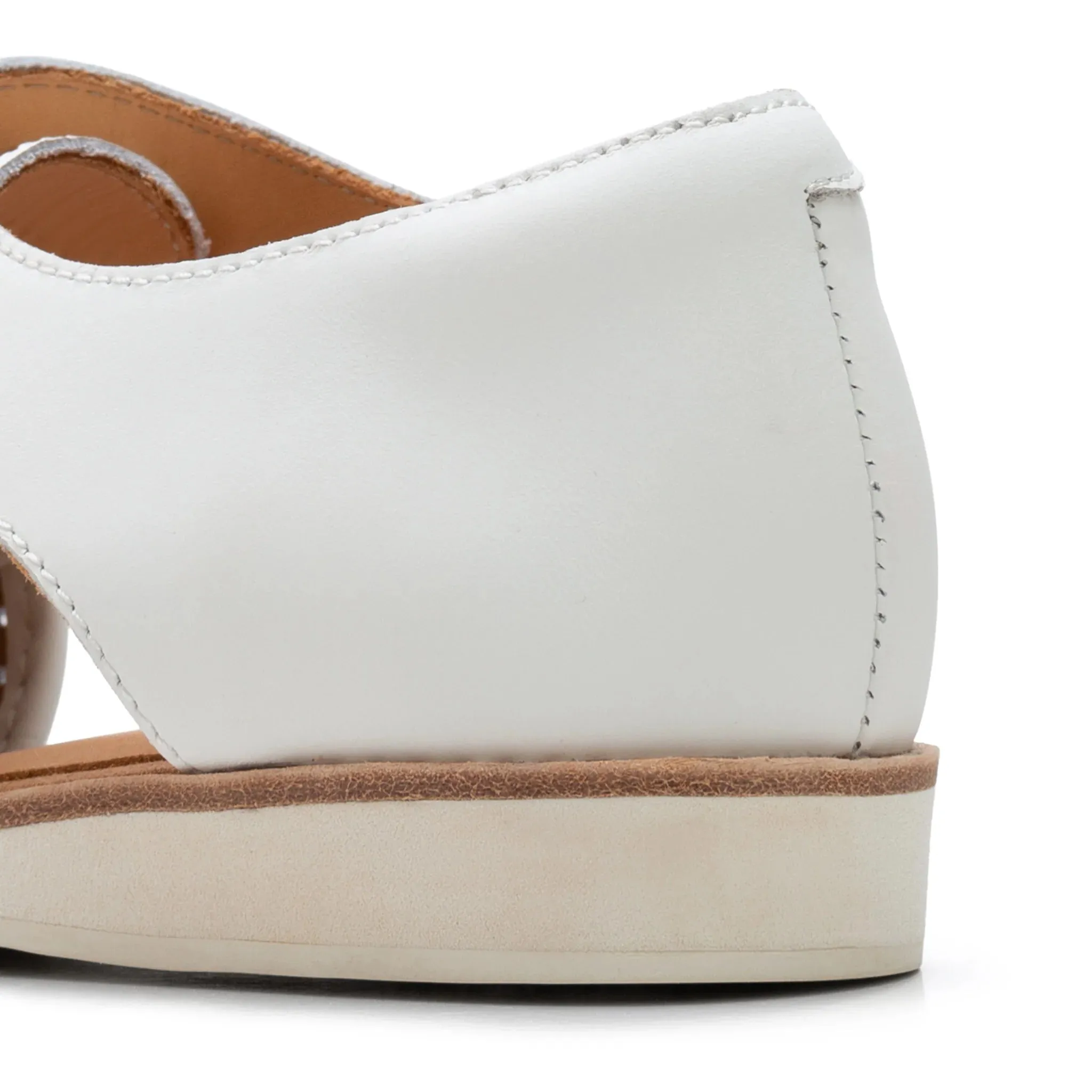 Side Cut Punch Shoe - White