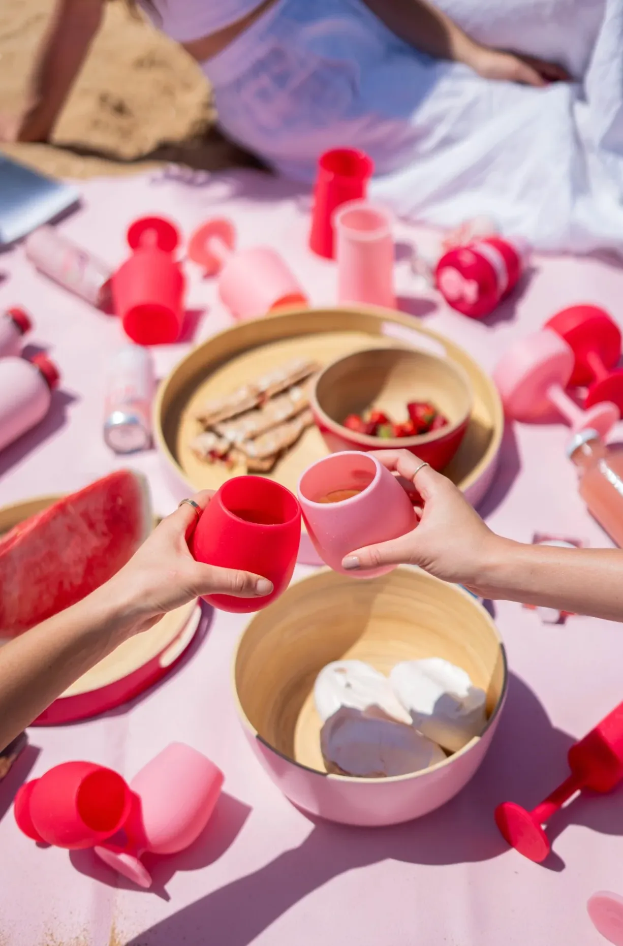 Silicone Unbreakable Glasses - Cherry   Blush