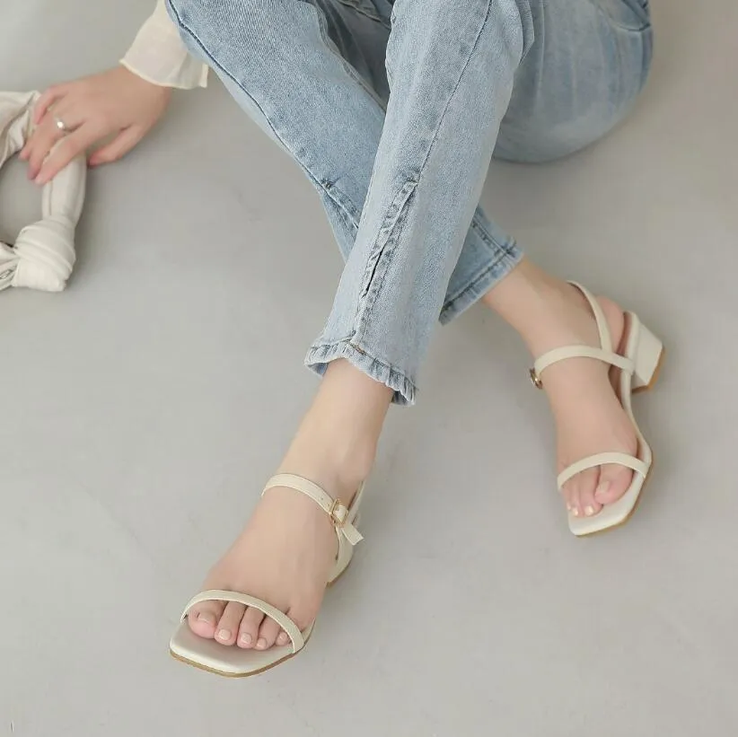 Small Feet Block Heel Strap Sandals GS128