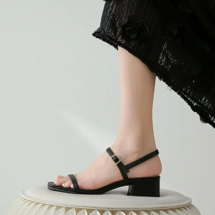 Small Feet Block Heel Strap Sandals GS128