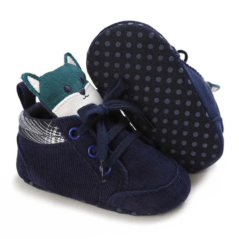 Soft Cotton Anti-Slip Baby Shoes for Prewalkers | Cute Cartoon Design
