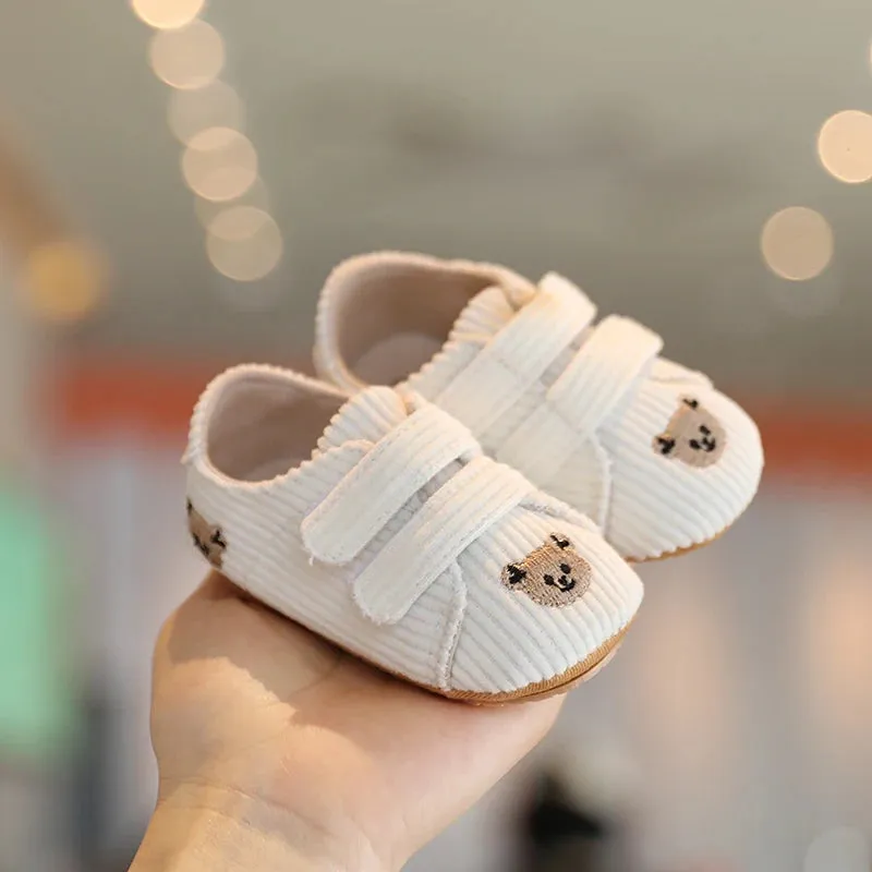 Soft Cotton Anti-Slip Baby Shoes for Prewalkers | Cute Cartoon Design