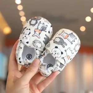 Soft Cotton Anti-Slip Baby Shoes for Prewalkers | Cute Cartoon Design