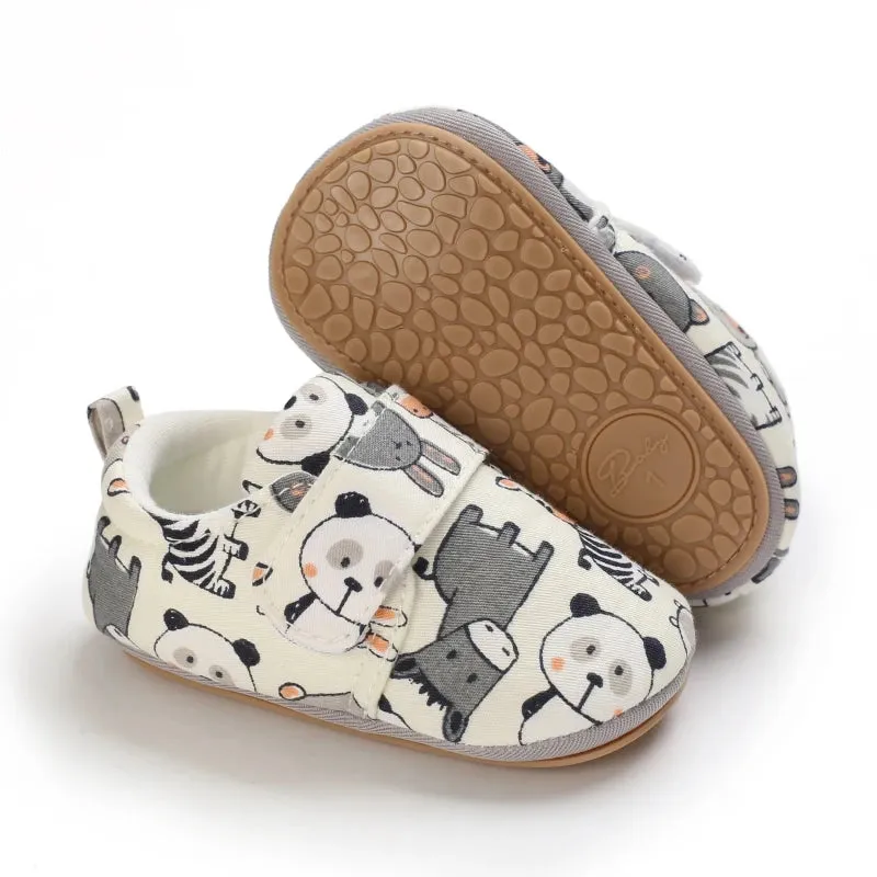 Soft Cotton Anti-Slip Baby Shoes for Prewalkers | Cute Cartoon Design