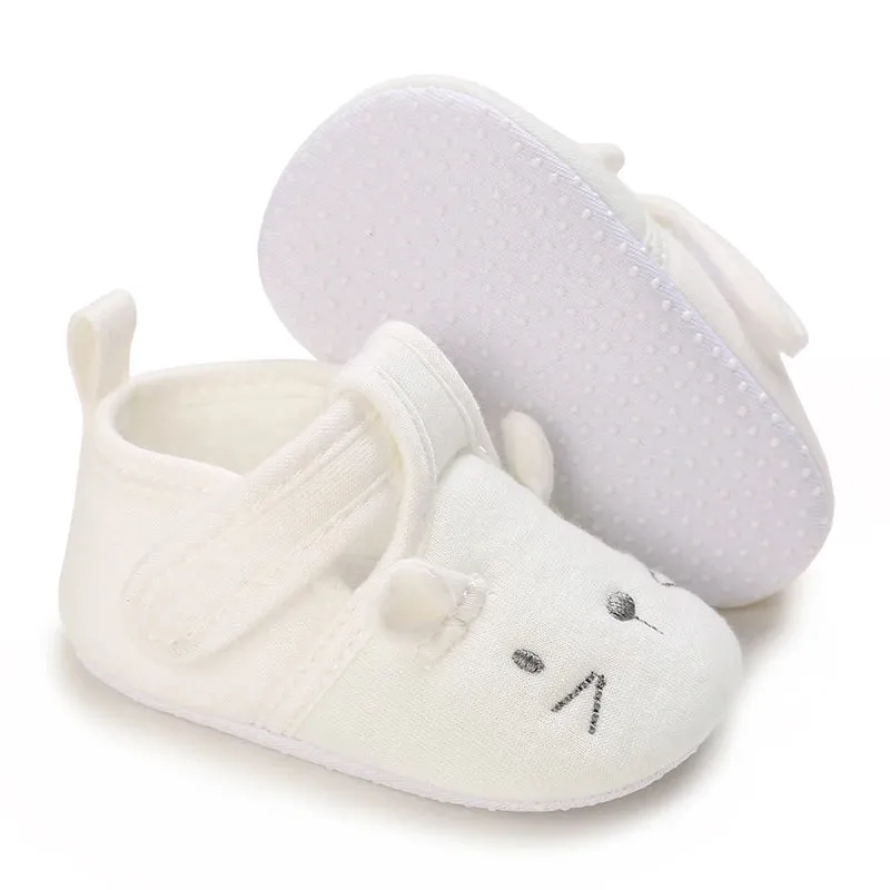 Soft Cotton Anti-Slip Baby Shoes for Prewalkers | Cute Cartoon Design