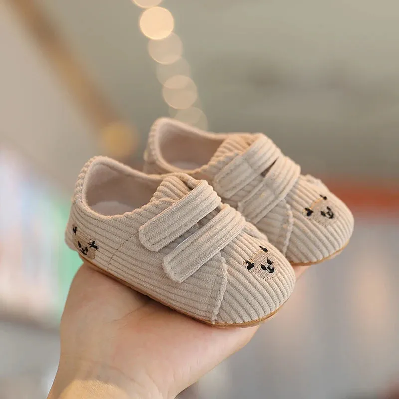 Soft Cotton Anti-Slip Baby Shoes for Prewalkers | Cute Cartoon Design