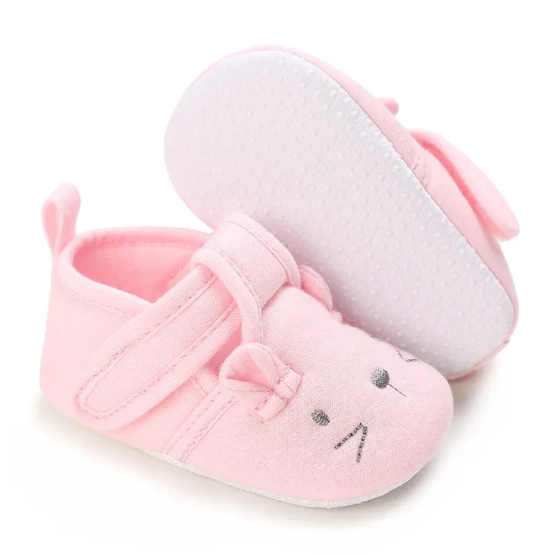 Soft Cotton Anti-Slip Baby Shoes for Prewalkers | Cute Cartoon Design