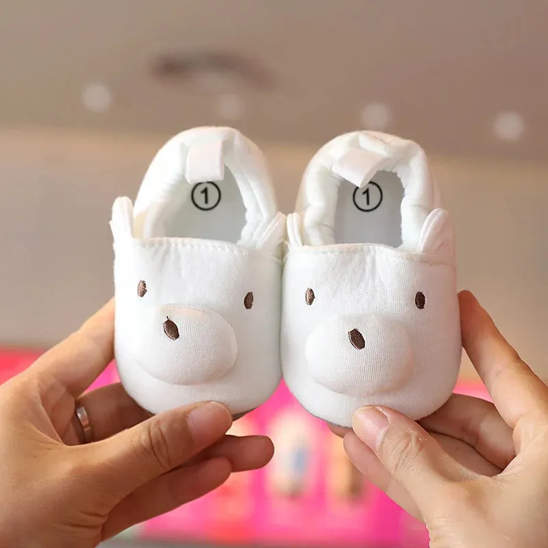 Soft Cotton Anti-Slip Baby Shoes for Prewalkers | Cute Cartoon Design