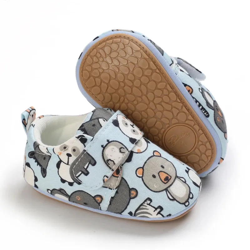 Soft Cotton Anti-Slip Baby Shoes for Prewalkers | Cute Cartoon Design