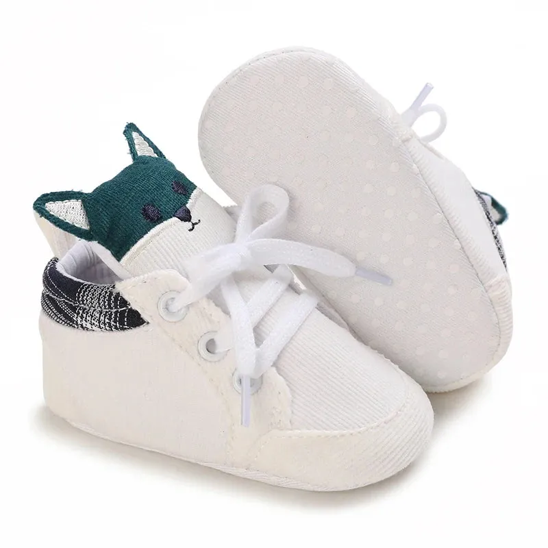 Soft Cotton Anti-Slip Baby Shoes for Prewalkers | Cute Cartoon Design
