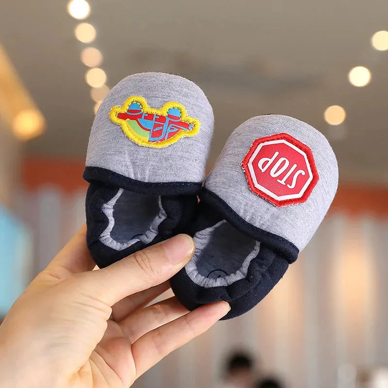 Soft Cotton Anti-Slip Baby Shoes for Prewalkers | Cute Cartoon Design