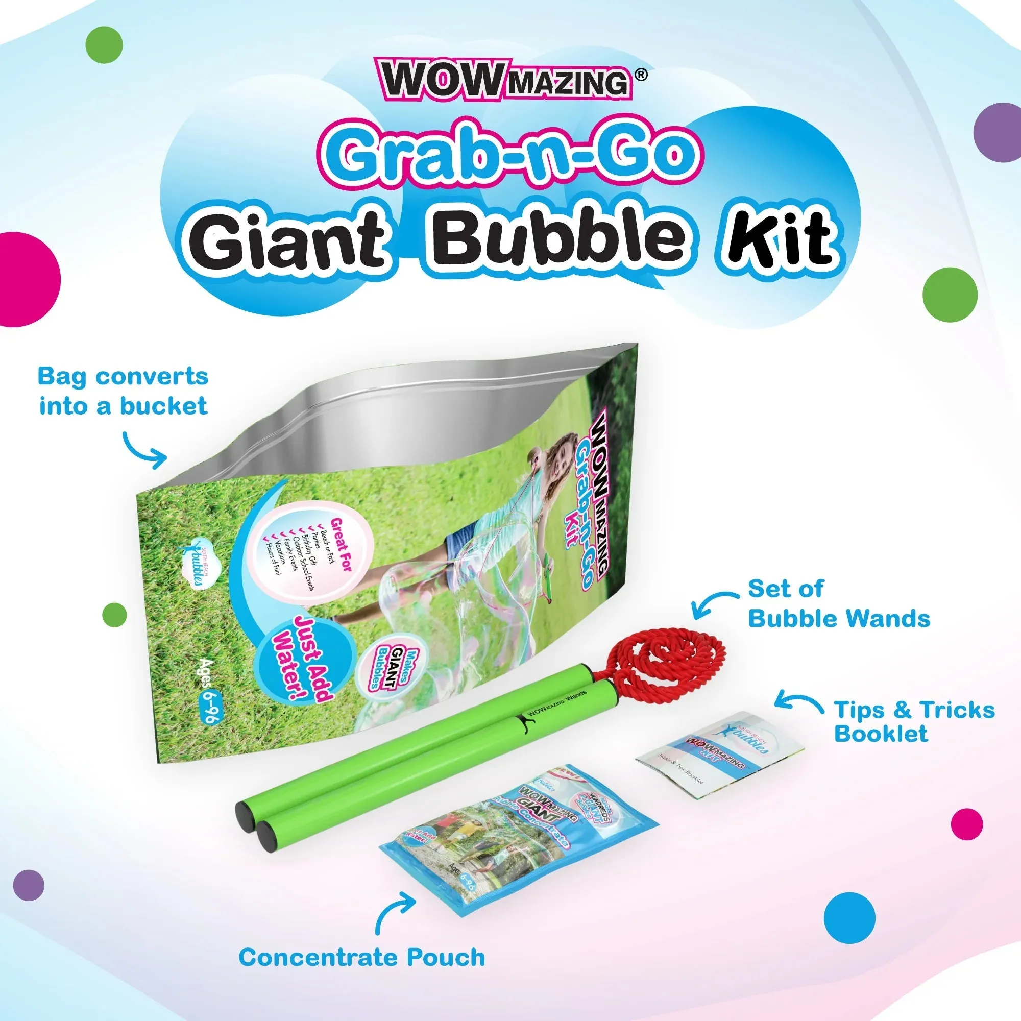 South Beach Bubbles WOWmazing™ Grab-n-Go-Kit
