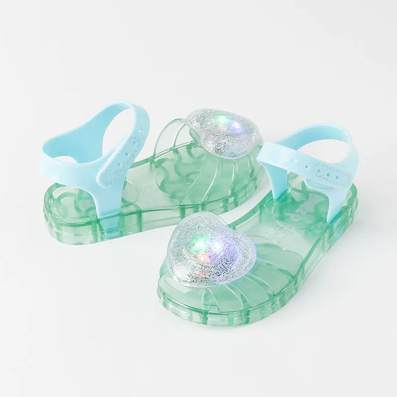 Sparkle Heart Jelly LED Sandals (3 Colours) 2305OZ30