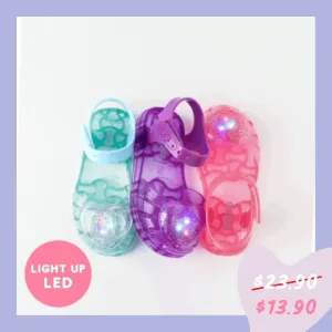 Sparkle Heart Jelly LED Sandals (3 Colours) 2305OZ30