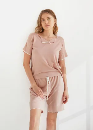 SPLIT NECK TEE