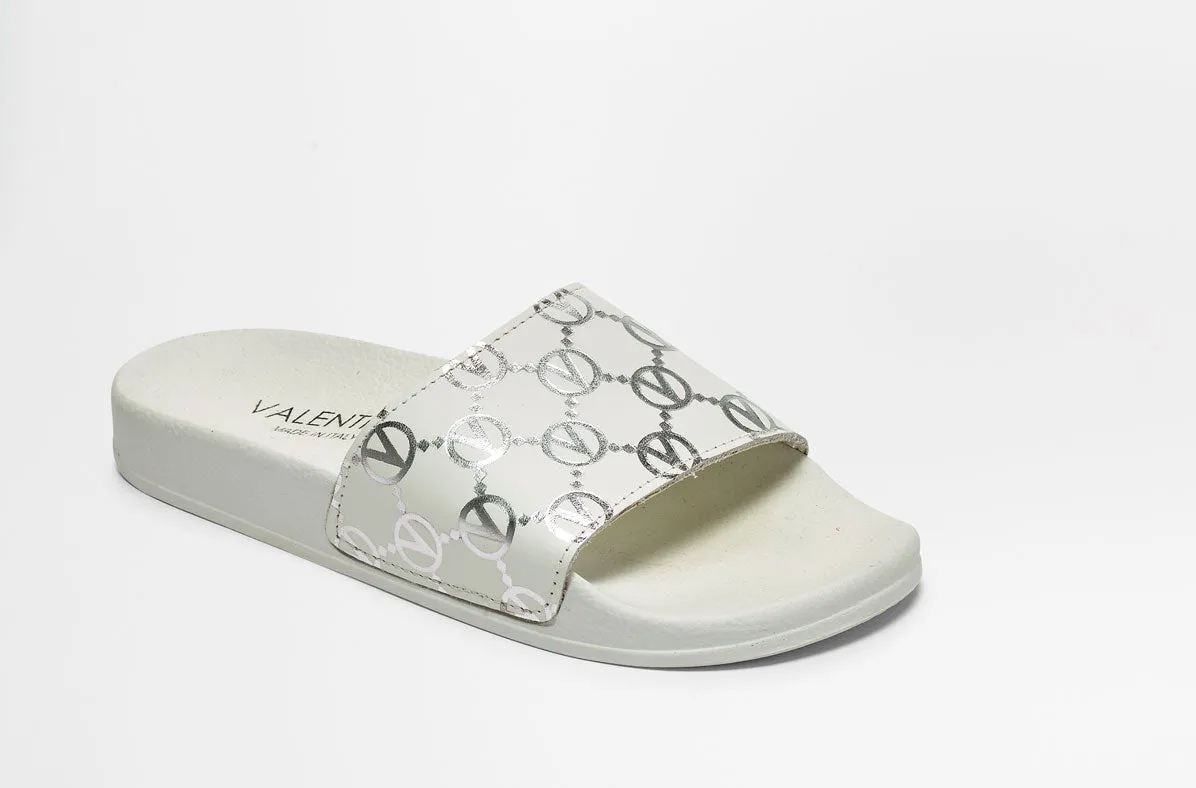 SS22 - Women's Pool Slippers - Kali - White Silver
