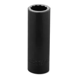 Stanley® Products Torqueplus Deep Impact Sockets 1/2 in, 1/2 in Drive, 11/16 in, 12 Points, 7322