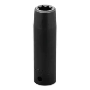 Stanley® Products Torqueplus Deep Impact Sockets 1/2 in, 1/2 in Drive, 7/16 in, 8 Points, 7314S