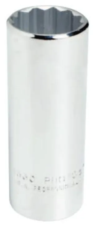 Stanley® Products Torqueplus Deep Sockets, 1/2 in Drive, 1 1/2 in Opening, 12 Points, 5348