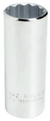 Stanley® Products Torqueplus Deep Sockets, 1/2 in Drive, 7/8 in Opening, 6 Points, 5328H