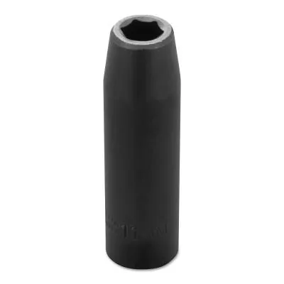 Stanley?? Products Torqueplus Metric Deep Impact Sockets 1/2 in, 1/2 in Drive, 11 mm, 6 Points, 7311M