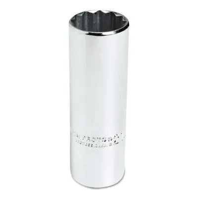 Stanley?? Products Torqueplus Metric Deep Sockets 1/2 in, 1/2 in Drive, 18 mm, 12 Points, 5318M