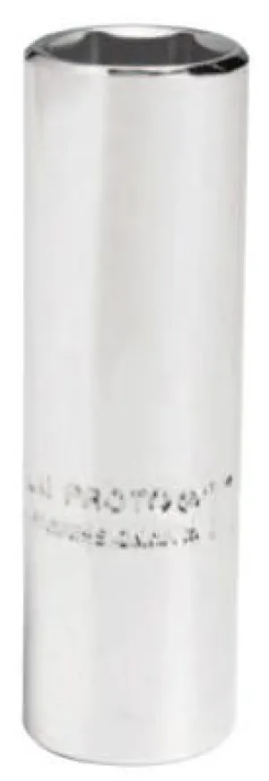 Stanley?? Products Torqueplus Metric Deep Sockets 1/4 in, 1/4 in Drive, 8 mm, 6 Points, 4708LM