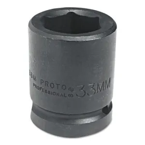 Stanley® Products Torqueplus Metric Impact Sockets 1 in, 1 in Drive, 33 mm, 6 Points, 10033M