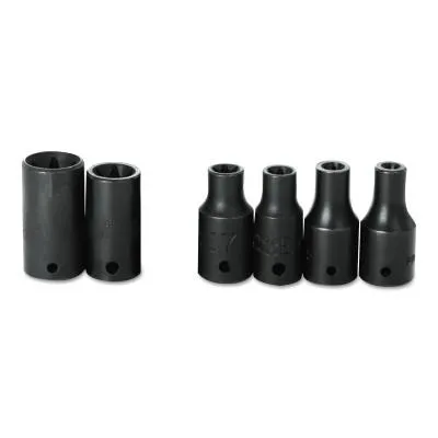 Stanley?? Products Torqueplus Metric Impact Sockets 1/4 in, 1/4 in Drive, 15 mm, 6 Points, 6915M